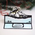 Paper Cuts Edger Die - Penguins Sledding