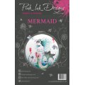 Pink Ink Designs A5 Clear Stamp Set - Mermaid