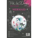 Pink Ink Designs A5 Clear Stamp Set - Mermaid