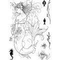 Pink Ink Designs A5 Clear Stamp Set - Mermaid