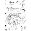 Pink Ink Designs A5 Clear Stamp Set - Unicorn or Horse