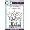 Sam Poole 6x4 Clear Stamp Set - Floral Garden Gate