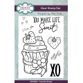 Sam Poole 6x4 Clear Stamp Set - Cupcake Kisses