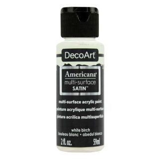 DecoArt Americana Multi-Surface Satin Acrylic Paint - White Birch