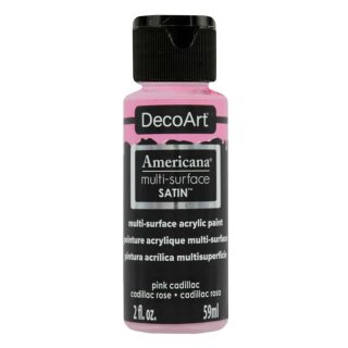 DecoArt Americana Multi-Surface Satin Acrylic Paint - Pink Cadillac