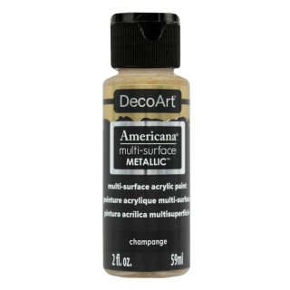 DecoArt Americana Multi-Surface Metallic Paint - Champagne