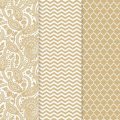 DecoArt Americana Decoupage Papers - Gold Trends