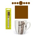 DecoArt Glass/Glazed Ceramic Paint Marker 1mm nib - Brown