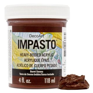 DecoArt Impasto Acrylic Paint - Burnt Sienna