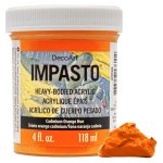 DecoArt Impasto Acrylic Paint - Cadmium Orange Hue