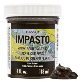 DecoArt Impasto Acrylic Paint - Raw Umber