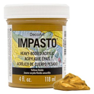 DecoArt Impasto Acrylic Paint - Yellow Oxide