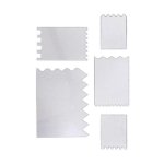 DecoArt Impasto Clear Plastic Texture Cards 5pcs