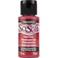 DecoArt SoSoft Fabric Paint - Christmas (Primary) Red