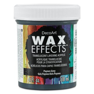 DecoArt Wax Effects Encaustic Acrylic - Paynes Grey