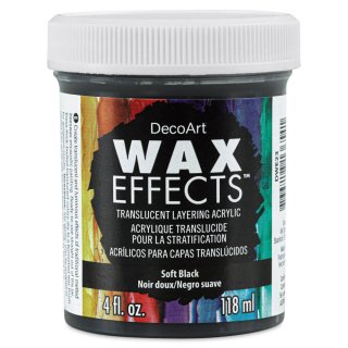 DecoArt Wax Effects Encaustic Acrylic - Soft Black