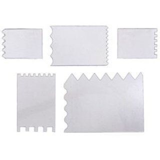 DecoArt Wax Effects Clear Plastic Texture Cards 5pcs