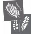 DecoArt Americana Decor 8 x 8 Inches Stencil 2 Pk - Botanical