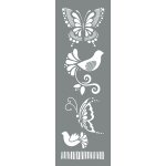 DecoArt Americana Decor 18 x 6 Inches Stencil - Birds & Butterflies