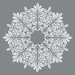 DecoArt Americana Decor 18 x 18 Inches Stencil - Fleur Medallion