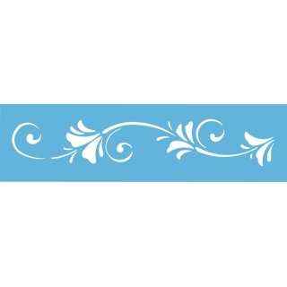 DecoArt Americana 18 x 6 Inches Stencil - Floral Breeze Border