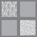 DecoArt Between the Lines 12 x 12 Inches Stencil 4pk - Newsprint