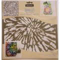 DecoArt Americana Decor 12 x 12 Inches Stencil - Tie Dye