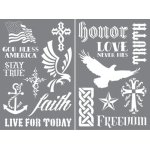 DecoArt Urban Ink 9 x 6 Inches Stencil 2 Pk - Pride