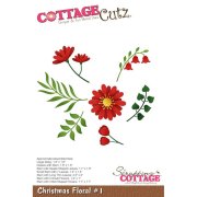 CottageCutz Die - Christmas Floral