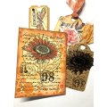 IndigoBlu A6 Red Rubber Stamp - Sunflower Bloom