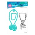 Jane Davenport Clear Stamp & Die Set - Mermaid Tail Swatch