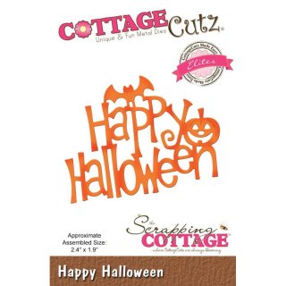 CottageCutz Elites Die - Happy Halloween