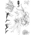 Pink Ink Designs A5 Clear Stamp Set - Shell Nymph