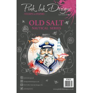 Pink Ink Designs A5 Clear Stamp Set - Old Salt - Sailor