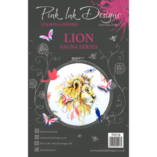 Pink Ink Designs A5 Clear Stamp Set - Lion