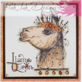 Pink Ink Designs A5 Clear Stamp Set - Llama Queen