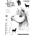 Pink Ink Designs A5 Clear Stamp Set - Llama Queen