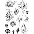 Pink Ink Designs A5 Clear Stamp Set - Shells