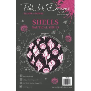 Pink Ink Designs A5 Clear Stamp Set - Shells