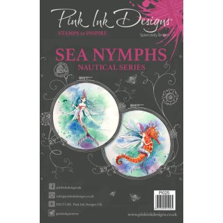 Pink Ink Designs A5 Clear Stamp Set - Sea Nymphs