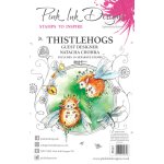 Pink Ink Designs A5 Clear Stamp Set - Thistlehogs