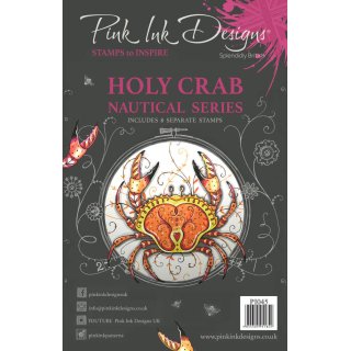 Pink Ink Designs A5 Clear Stamp Set - Holy Crab