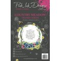 Pink Ink Designs A5 Clear Stamp Set - Frames Series - Country Meadow