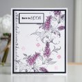 Pink Ink Designs A5 Clear Stamp Set - Luscious Lilac