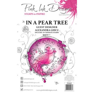 Pink Ink Designs A5 Clear Stamp Set - In A Pear Tree