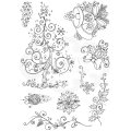 Pink Ink Designs A5 Clear Stamp Set - Winter Garden