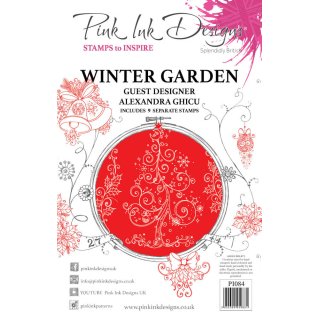 Pink Ink Designs A5 Clear Stamp Set - Winter Garden