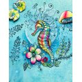 Pink Ink Designs A5 Clear Stamp Set - Seahorse Swirls