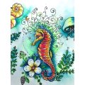 Pink Ink Designs A5 Clear Stamp Set - Seahorse Swirls