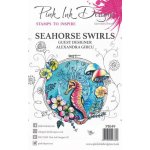 Pink Ink Designs A5 Clear Stamp Set - Seahorse Swirls